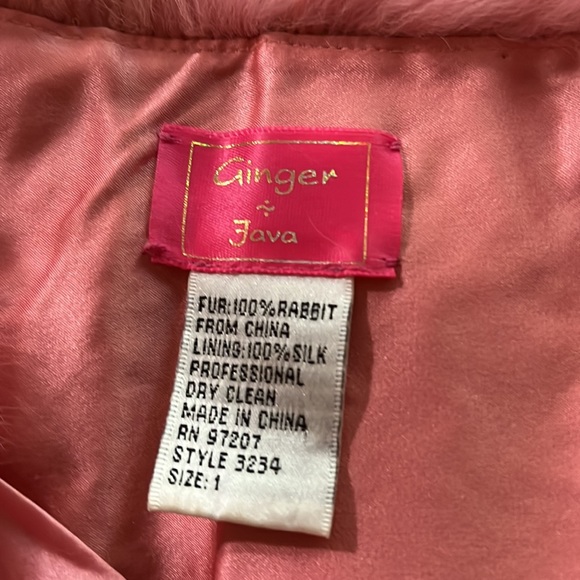 Ginger & Java collar π― percent Rabbit Fur - Picture 3 of 3